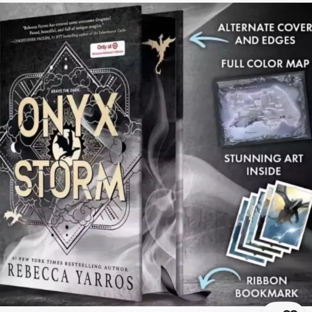 Onyx Storm by - Black Hardcover Edition